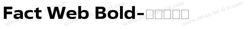 Fact Web Bold字体转换